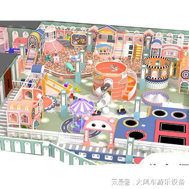 合滑梯秋千蹦床爬网多功能行走组合厂家开元棋牌app广西南宁幼儿园儿童组(图3)